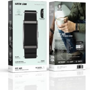Green Lion Fit Air – Bracelet Connecté Bluetooth 5.4 avec 10j d'Autonomie & 1ATM