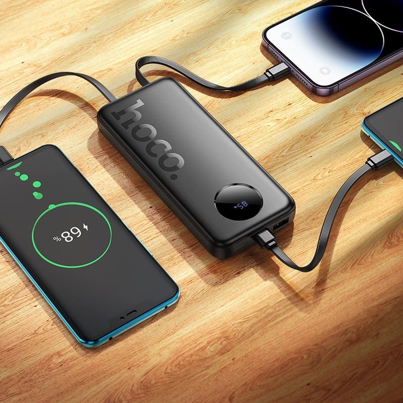 HOCO J132 Sabio – Power Bank 10000mAh Charge Rapide 22,5W | PD20W | Cables Intégrés HOCO J132 Sabio – Power Bank 10000mAh Charge Rapide 22,5W | PD20W | Cables Intégrés – Image 5