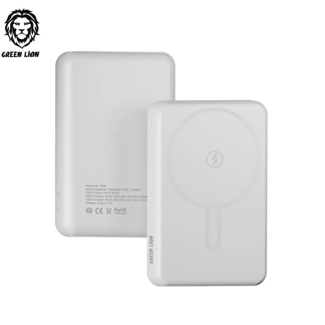 Green Lion Malaga – Power Bank MagSafe 10000mAh avec PD20W & QC3.0 Green Lion Malaga – Power Bank MagSafe 10000mAh avec PD20W & QC3.0 – Image 4