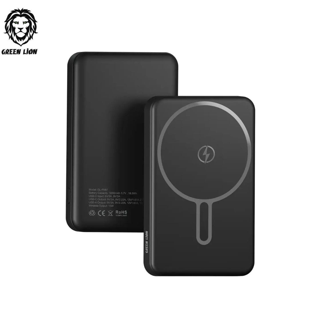 Green Lion Malaga – Power Bank MagSafe 10000mAh avec PD20W & QC3.0 Green Lion Malaga – Power Bank MagSafe 10000mAh avec PD20W & QC3.0 – Image 3