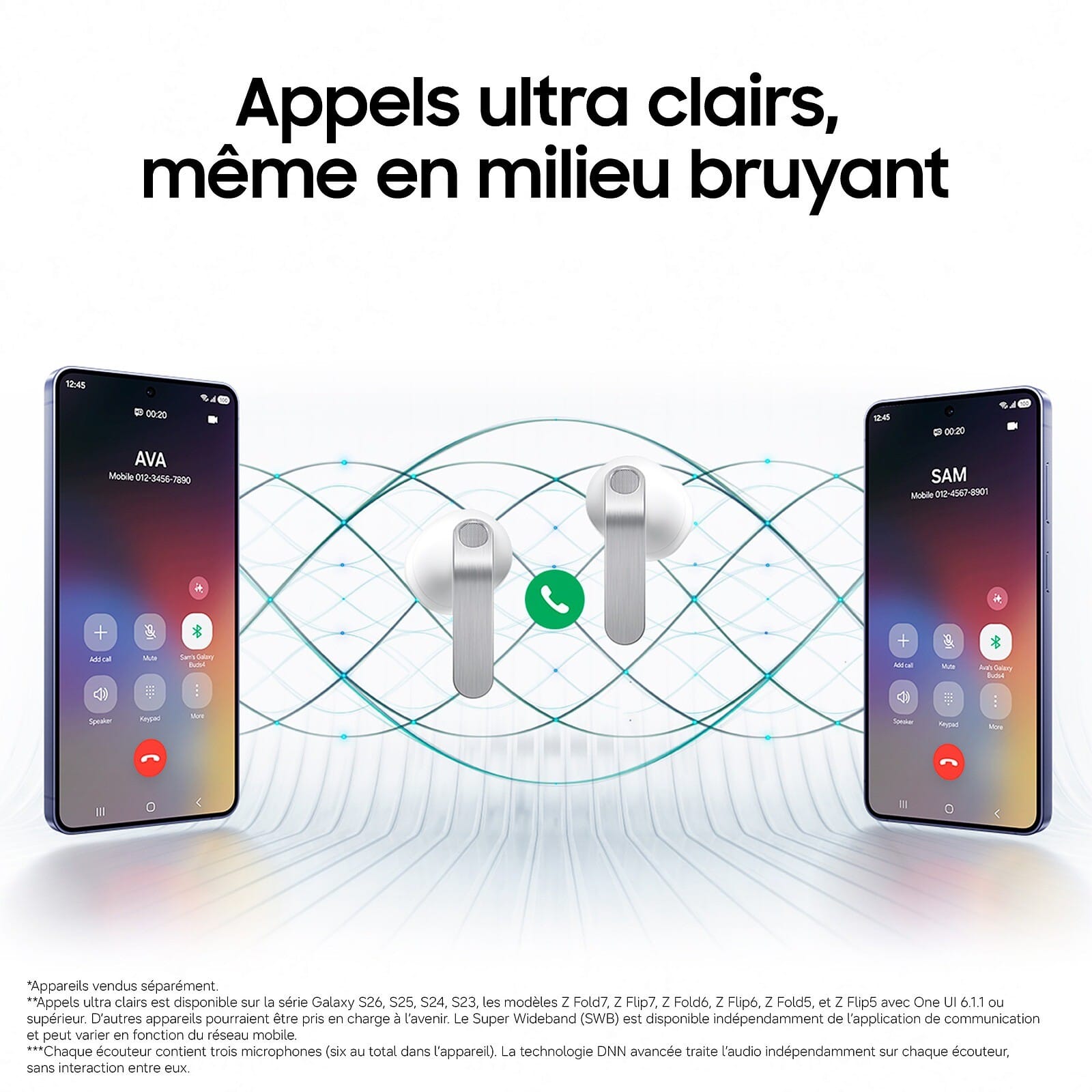 Samsung Galaxy Buds4 – Écouteurs Bluetooth 6.1 avec ANC Adaptatif & Galaxy AI Samsung Galaxy Buds4 – Écouteurs Bluetooth 6.1 avec ANC Adaptatif & Galaxy AI – Image 21