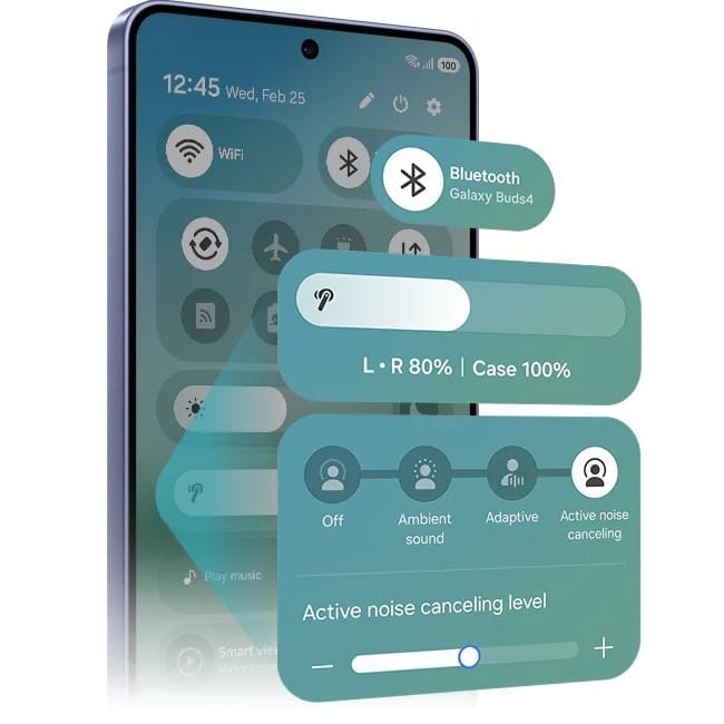 Samsung Galaxy Buds4 – Écouteurs Bluetooth 6.1 avec ANC Adaptatif & Galaxy AI Samsung Galaxy Buds4 – Écouteurs Bluetooth 6.1 avec ANC Adaptatif & Galaxy AI – Image 24