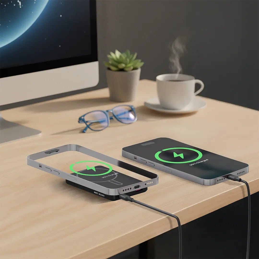 Green Lion Malaga – Power Bank MagSafe 10000mAh avec PD20W & QC3.0 Green Lion Malaga – Power Bank MagSafe 10000mAh avec PD20W & QC3.0 – Image 5