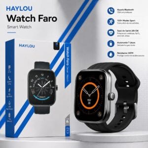 Haylou Watch Faro – Montre Connectée AMOLED 1.95" | GPS | 5ATM