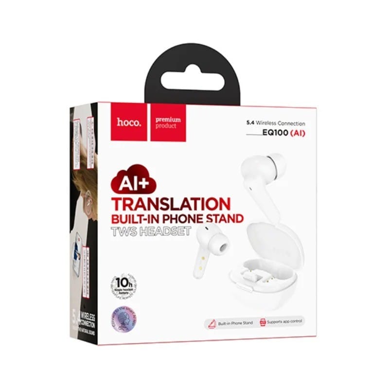 Hoco EQ100 AI – Écouteurs Bluetooth 5.4 avec Traduction IA & 10h d'Autonomie Hoco EQ100 AI – Écouteurs Bluetooth 5.4 avec Traduction IA & 10h d'Autonomie – Image 11