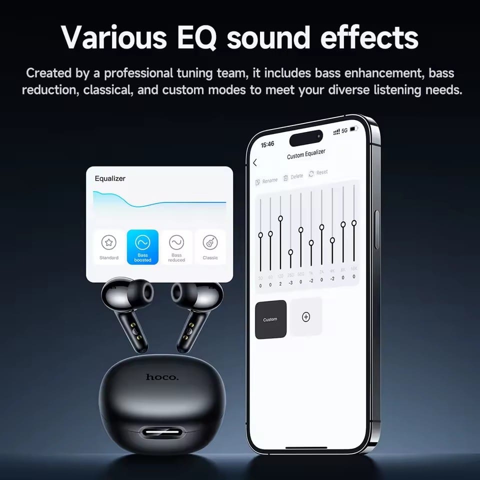 Hoco EQ100 AI – Écouteurs Bluetooth 5.4 avec Traduction IA & 10h d'Autonomie Hoco EQ100 AI – Écouteurs Bluetooth 5.4 avec Traduction IA & 10h d'Autonomie – Image 18
