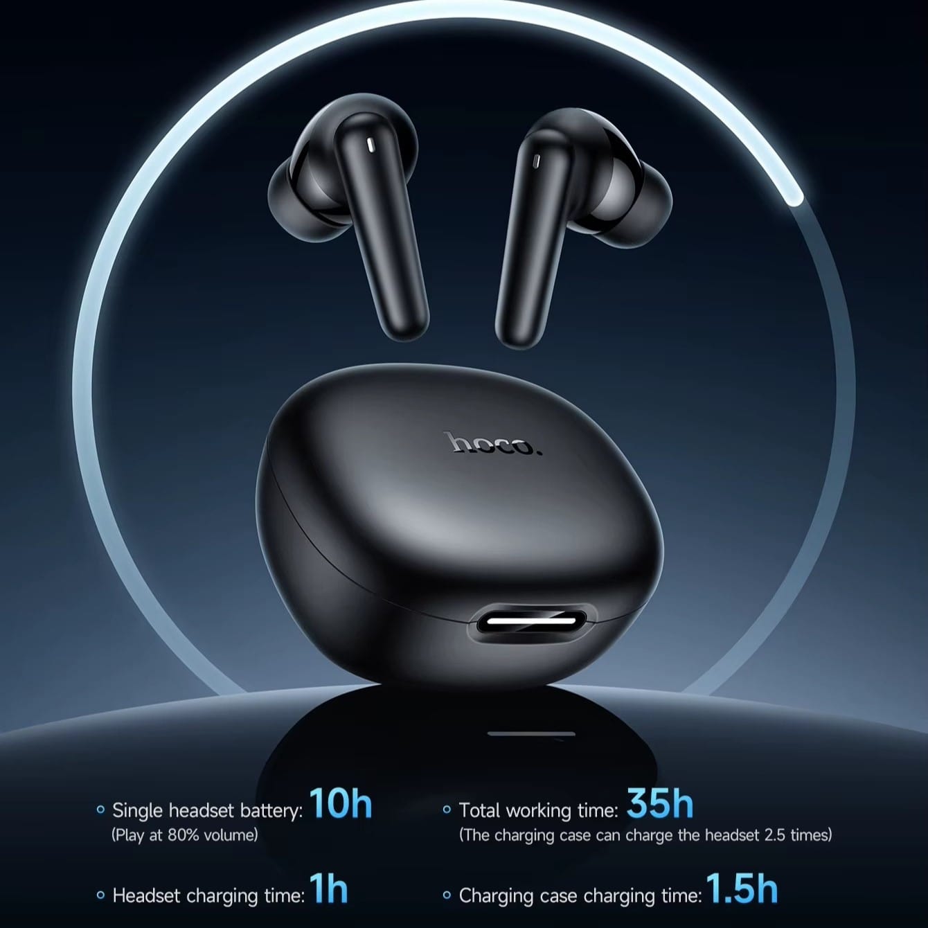Hoco EQ100 AI – Écouteurs Bluetooth 5.4 avec Traduction IA & 10h d'Autonomie Hoco EQ100 AI – Écouteurs Bluetooth 5.4 avec Traduction IA & 10h d'Autonomie – Image 19
