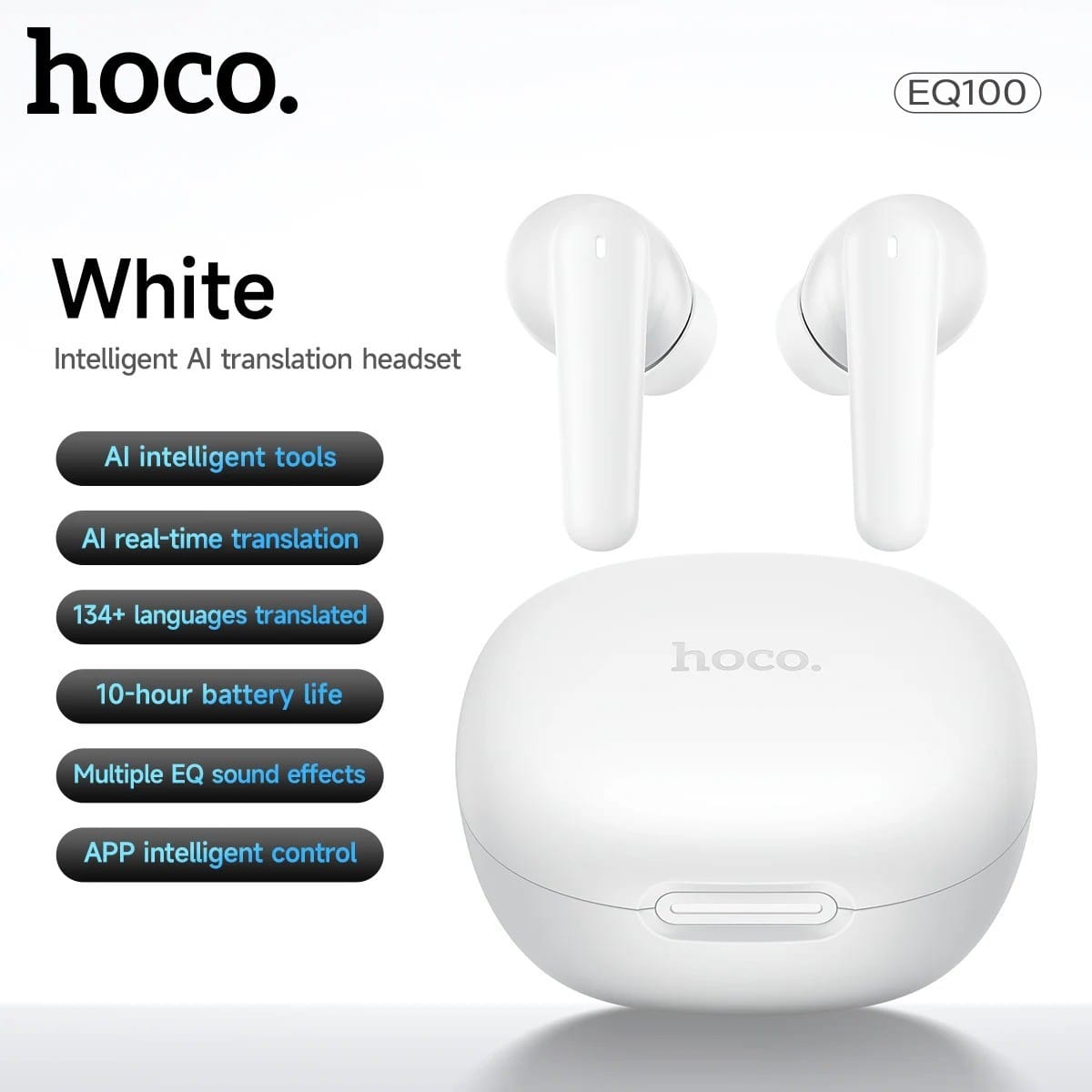 Hoco EQ100 AI – Écouteurs Bluetooth 5.4 avec Traduction IA & 10h d'Autonomie Hoco EQ100 AI – Écouteurs Bluetooth 5.4 avec Traduction IA & 10h d'Autonomie – Image 25