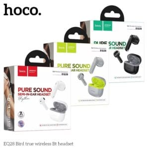 HOCO EQ28 – Écouteurs Bluetooth Semi-Ouverts HiFi, Appels HD & 7H d'Autonomie