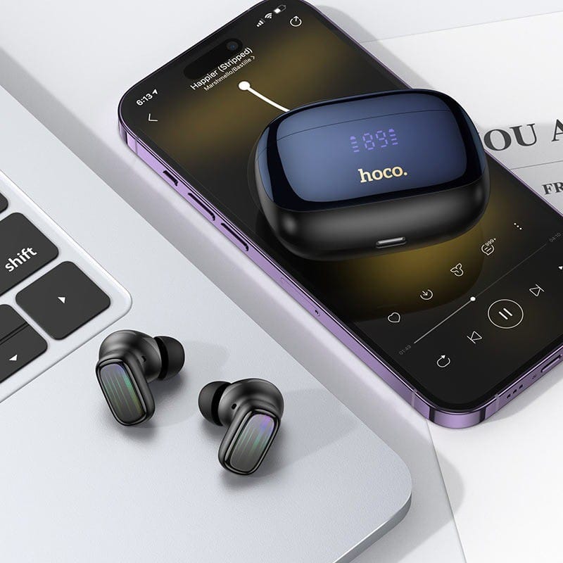 HOCO EQ20 Rhyme – Écouteurs Bluetooth 5.4 | ANC & 4 Micros ENC | Affichage LED HOCO EQ20 Rhyme – Écouteurs Bluetooth 5.4 | ANC & 4 Micros ENC | Affichage LED – Image 8