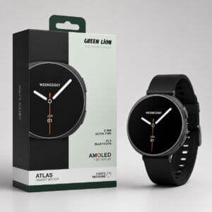 Green Lion Atlas – Montre Connectée AMOLED 1,32" avec Bluetooth 5.4 & Design ultra-fin