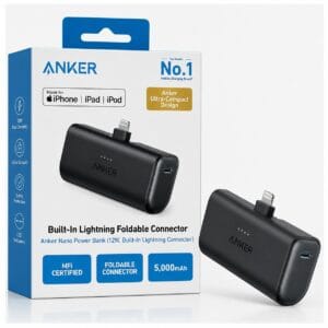 Anker Nano - Power Bank 5000mAh, 12W avec Connecteur Lightning Intégré