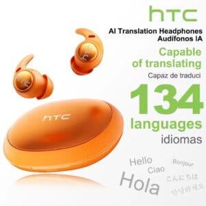 HTC NE76 – Écouteurs Bluetooth 6.0 avec Traduction IA | Spécial sommeil