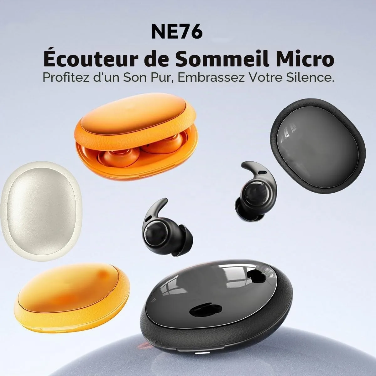 HTC NE76 – Écouteurs Bluetooth 6.0 avec Traduction IA | Spécial sommeil – Image 12