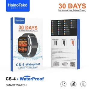 HainoTeko CS-4 – Montre Connectée 2,01″ avec 3 bracelets Inclus