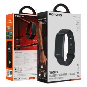 Porodo TRACKFIT Smart Fitness – Bracelet Connecté avec 30 Jours d'Autonomie
